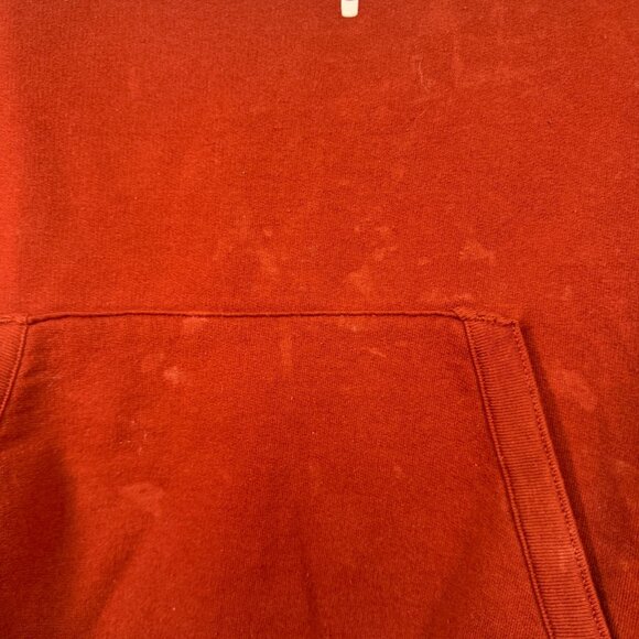Champion Authentic Athleticwear Red Graphic Hoodie XL Logo Front Kangaroo Pocket - Picture 5 of 9